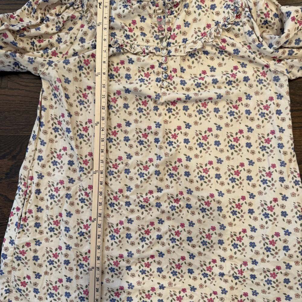 Olivia James The Label Floral Ruffle Dress Women’s Large Cottagecore Prairie Mid - Picture 5 of 6